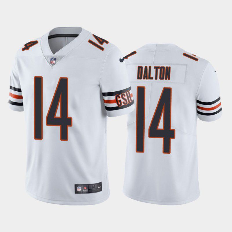 Men Chicago Bears #14 Andy Dalton Nike White Alternate Game Player NFL Jersey